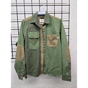 PRE-OWNED MENS BURTON COTTON SHIRT GREEN XS